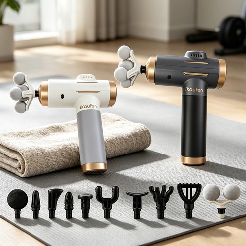 Portable massage gun - gun, heads