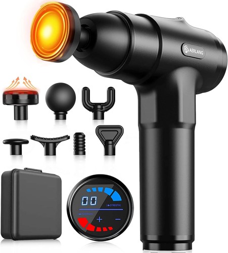 Aerlang massage gun with heat - with,