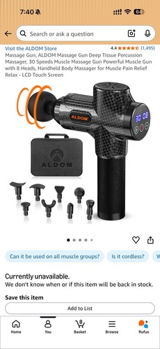 Aldom deep tissue massage - massage, gun
